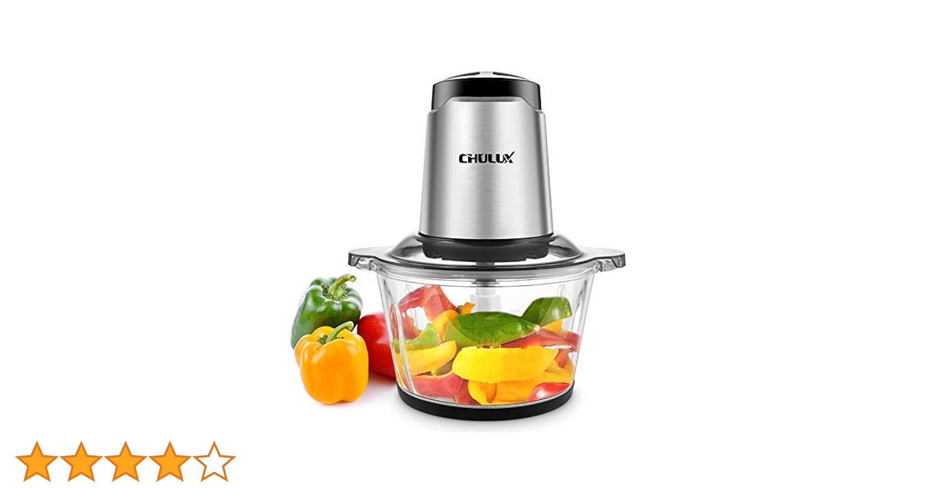 Amazon | CHULUX フードプロセッサー 銀色 QF-FP168113 | CHULUX